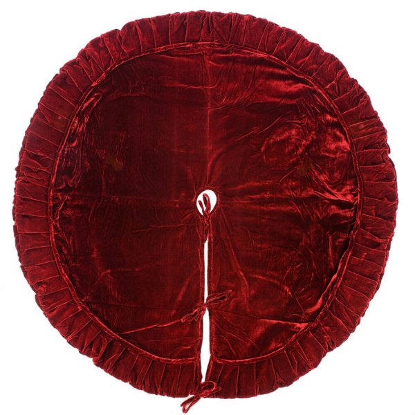 72 PLUSH WINE VELVET TREESKIRT - VICKERMAN COMPANY - Compralo en CorinneRegalos.com