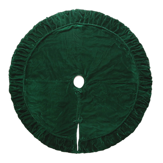 84 PLUSH EMERALD GREEN VELVET TREESKIRT - VICKERMAN COMPANY - Compralo en CorinneRegalos.com