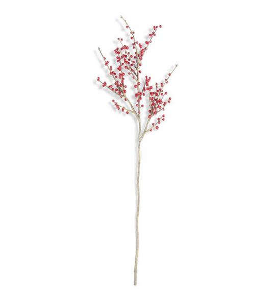 40 INCH RED BERRY BRANCH - K&K INTERIORS - Compralo en CorinneRegalos.com