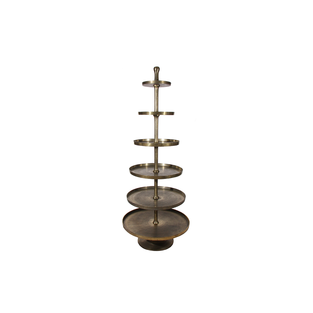 ETAGERE-6 ANTIQUE GOLD 200CM D31-80CM - SHISHI - Compralo en CorinneRegalos.com