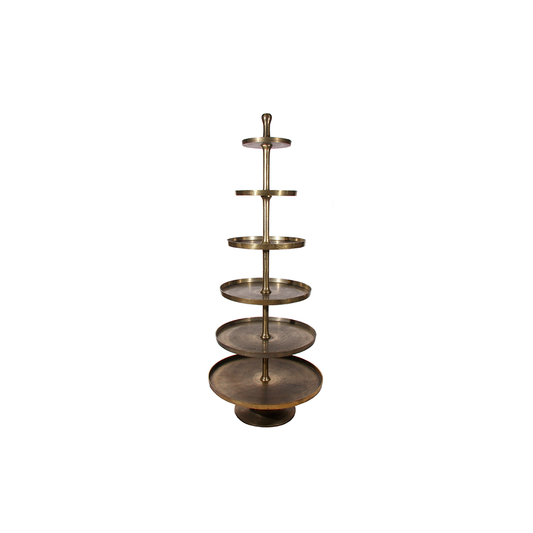 ETAGERE-6 ANTIQUE GOLD 200CM D31-80CM - SHISHI - Compralo en CorinneRegalos.com