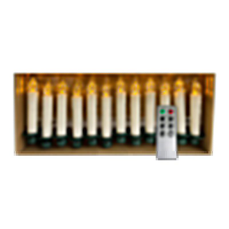LED CANDLES FOR TREE W/REMOTE 12PCS IN BOX - SHISHI - Compralo en CorinneRegalos.com