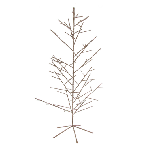 Metal glitter tree glass glittered silver - SHISHI - Compralo en CorinneRegalos.com