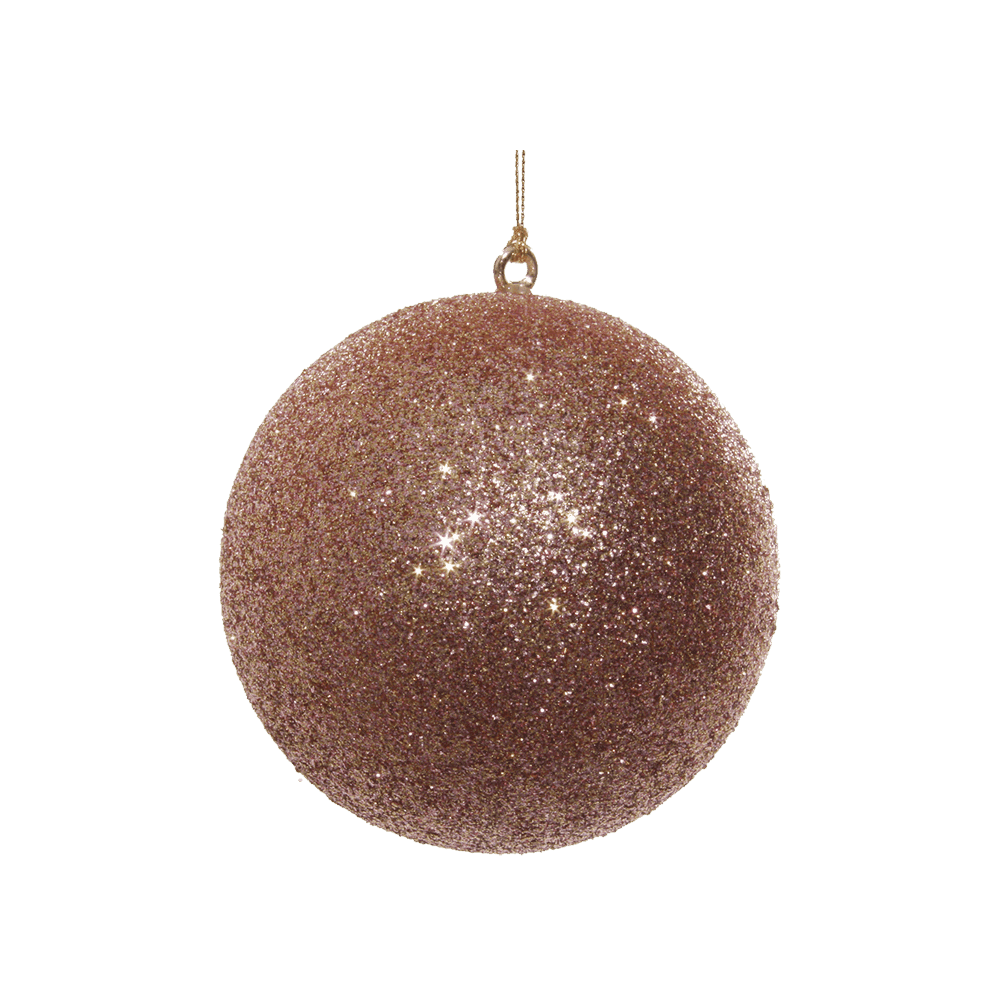 GLITTER BALL ROSE GOLD 10CM - SHISHI - Compralo en CorinneRegalos.com