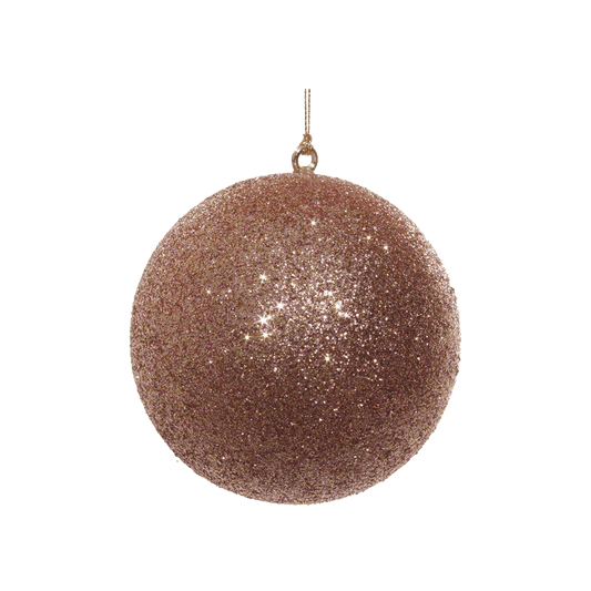 GLITTER BALL ROSE GOLD 10CM - SHISHI - Compralo en CorinneRegalos.com