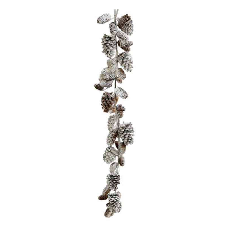 MIXED CONES GARLAND WITH SNOW 153CM - SHISHI - Compralo en CorinneRegalos.com