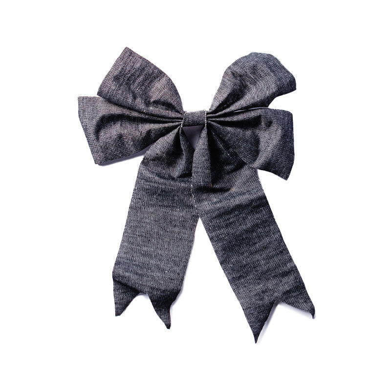 BOW GRAY WITH CLIP 22CM - SHISHI - Compralo en CorinneRegalos.com