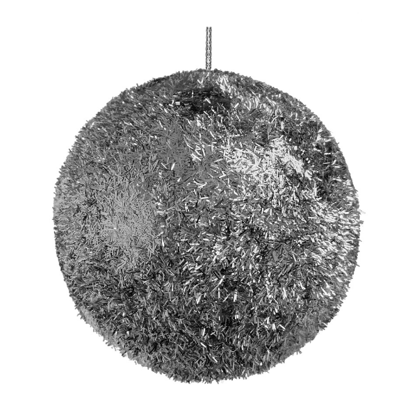 Tinsel ball silver 12cm pc - SHISHI - Compralo en CorinneRegalos.com