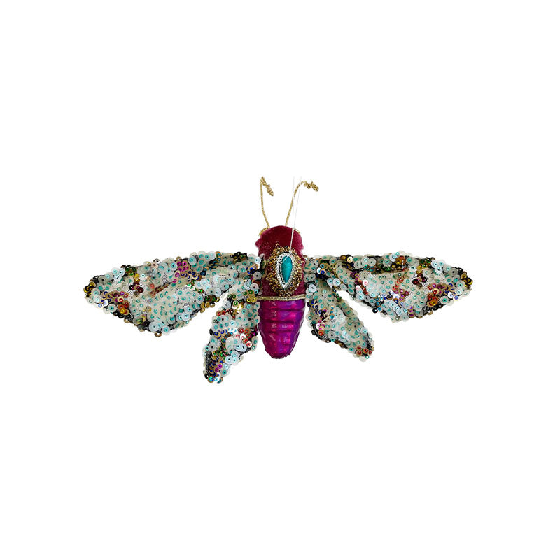 NIGHT FLY ORNAMENT PURPLE, GREEN 25CM - SHISHI - Compralo en CorinneRegalos.com