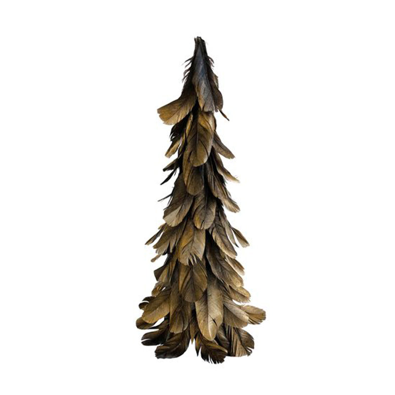 FEATHER CONE BLACK GOLD 42CM - SHISHI - Compralo en CorinneRegalos.com
