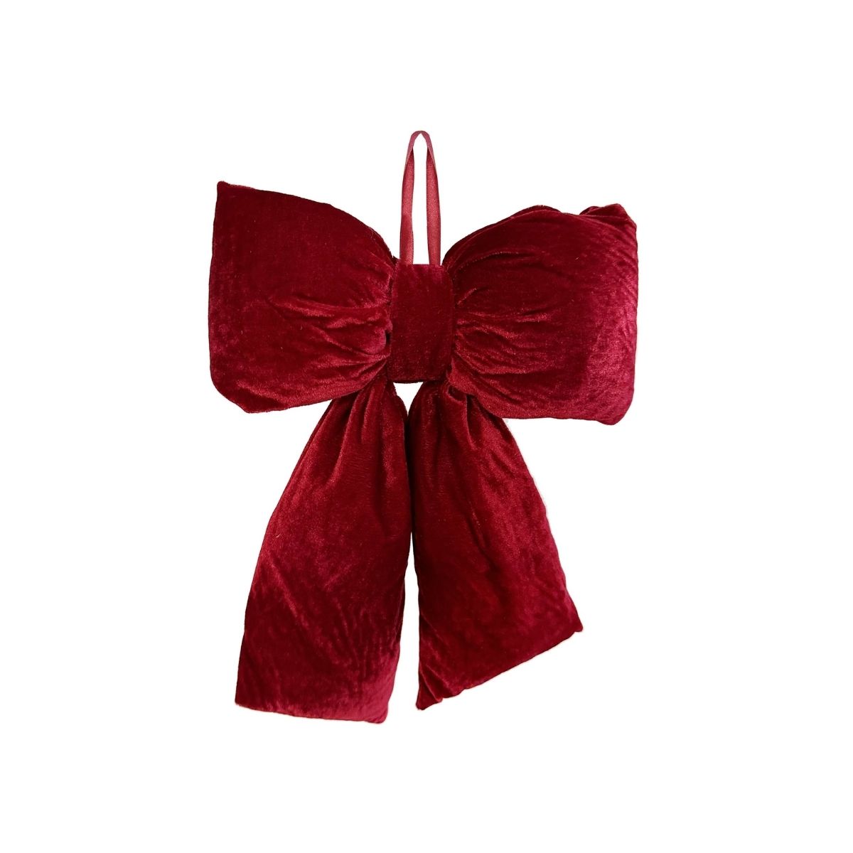VELVET BOW PUFFED RED 40CM - SHISHI - Compralo en CorinneRegalos.com