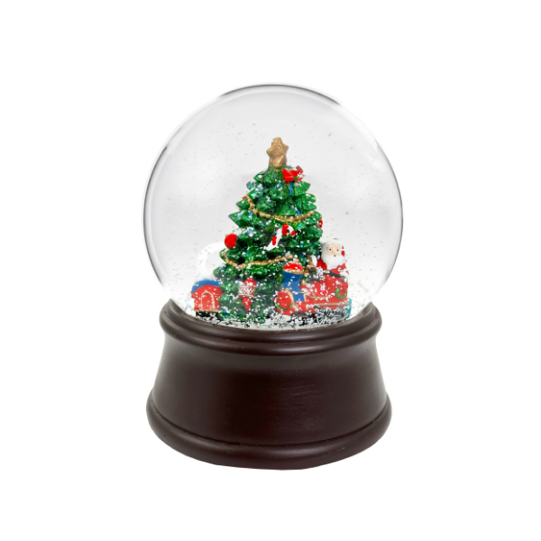 Glass water globe 12cm with tree inside - SHISHI - Compralo en CorinneRegalos.com