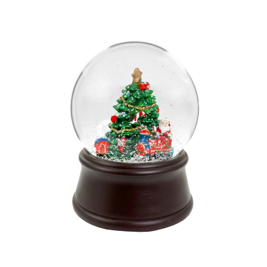 Glass water globe 12cm with tree inside - SHISHI - Compralo en CorinneRegalos.com