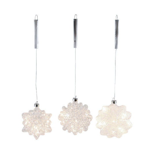 CRISTALES LED SNOW 3PZ - HOFF-INTERIEUR - Compralo en CorinneRegalos.com
