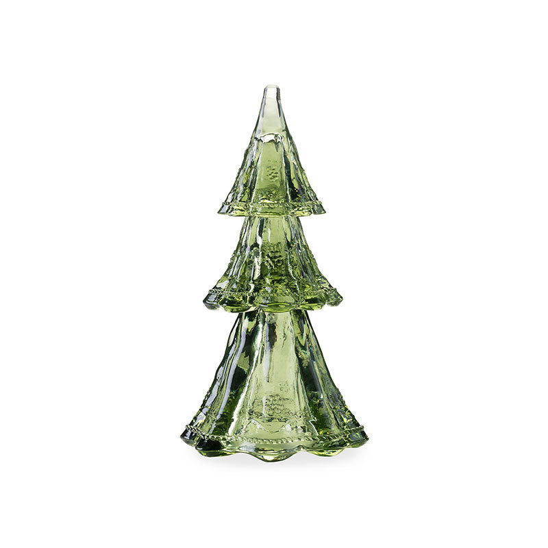 BERRY & THREAD EVERGREEN 10.5 STACKABLE GLASS TREES - JULISKA - Compralo en CorinneRegalos.com