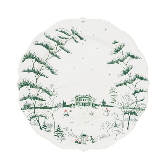 COUNTRY ESTATE WINTER FROLIC CHARGER PLATTER ­ EVERGREEN - JULISKA - Compralo en CorinneRegalos.com