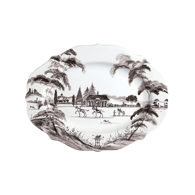 MD SERVING PLATTER CE FLINT 15 L STABLE - JULISKA - Compralo en CorinneRegalos.com