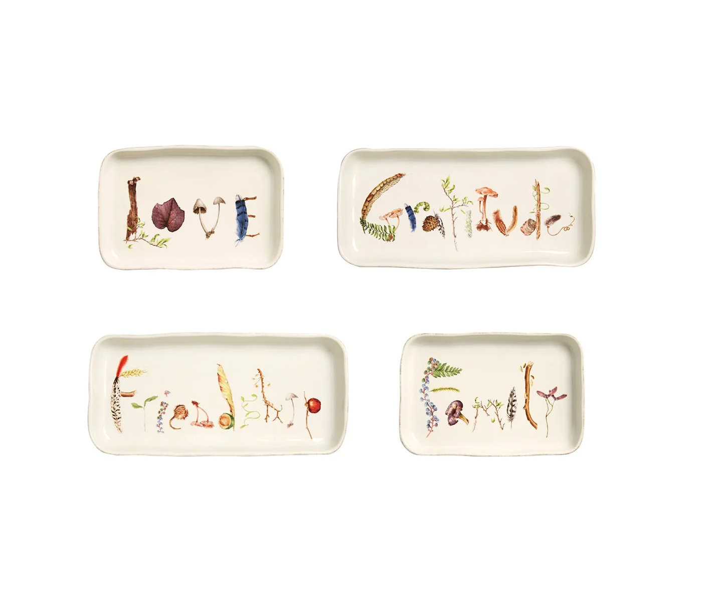 FOREST WALK SENTIMENT TIDBITS SET/4 - JULISKA - Compralo en CorinneRegalos.com