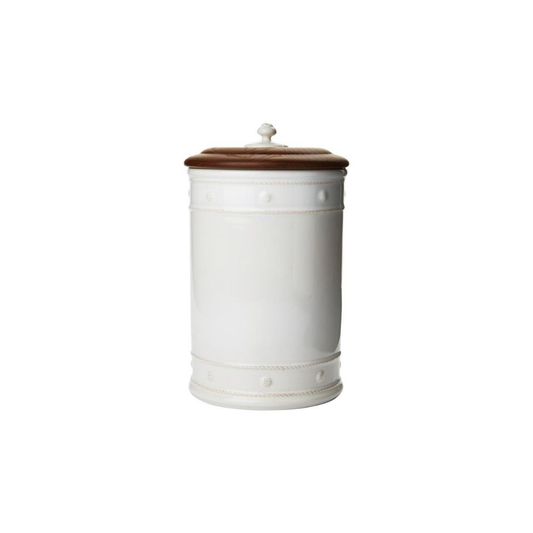 LG CANISTER WITH WOODEN LID B&T WHITE 13 - JULISKA - Compralo en CorinneRegalos.com