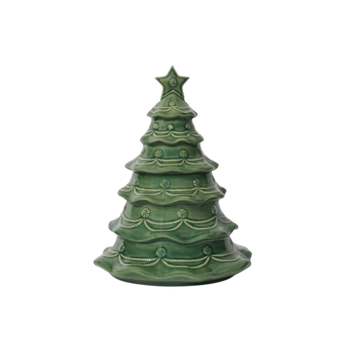 Berry & Thread Christmas Tree Cookie Jar With Lid - Basil - JULISKA - Compralo en CorinneRegalos.com