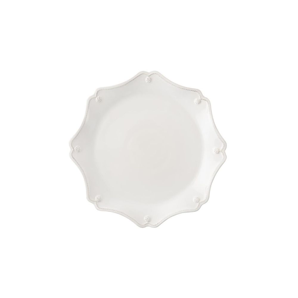 SCALLOP CHARGER SERVER PLATE B&T WHITE 13.5 W - JULISKA - Compralo en CorinneRegalos.com