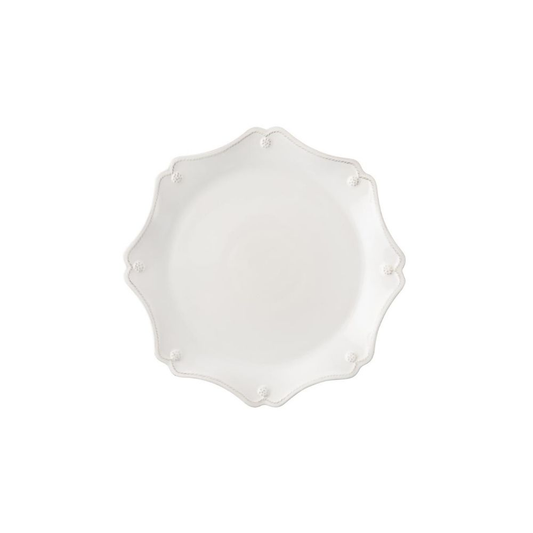 SCALLOP CHARGER SERVER PLATE B&T WHITE 13.5 W - JULISKA - Compralo en CorinneRegalos.com