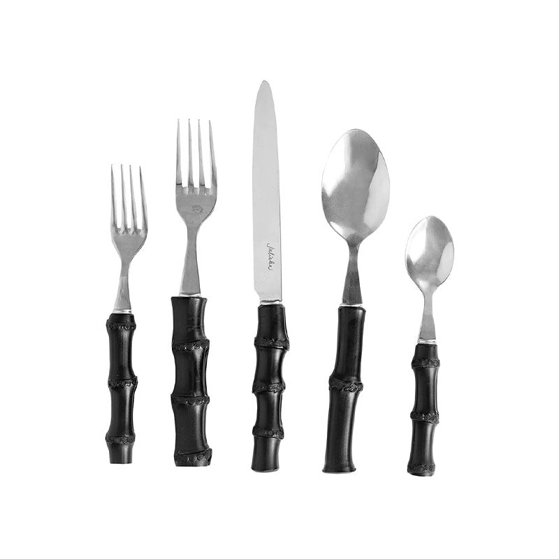 BAMBOO BLACK FLATWARE BAMBOO FLATWARE - BLACK - JULISKA - Compralo en CorinneRegalos.com