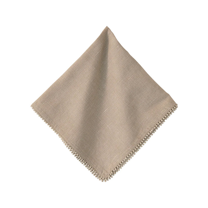 BERRY TRIM FLAX NAPKIN BERRY TRIM NAPKIN -FLAX - JULISKA - Compralo en CorinneRegalos.com