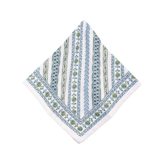 SEVILLE STRIPE GREEN NAPKIN - JULISKA - Compralo en CorinneRegalos.com