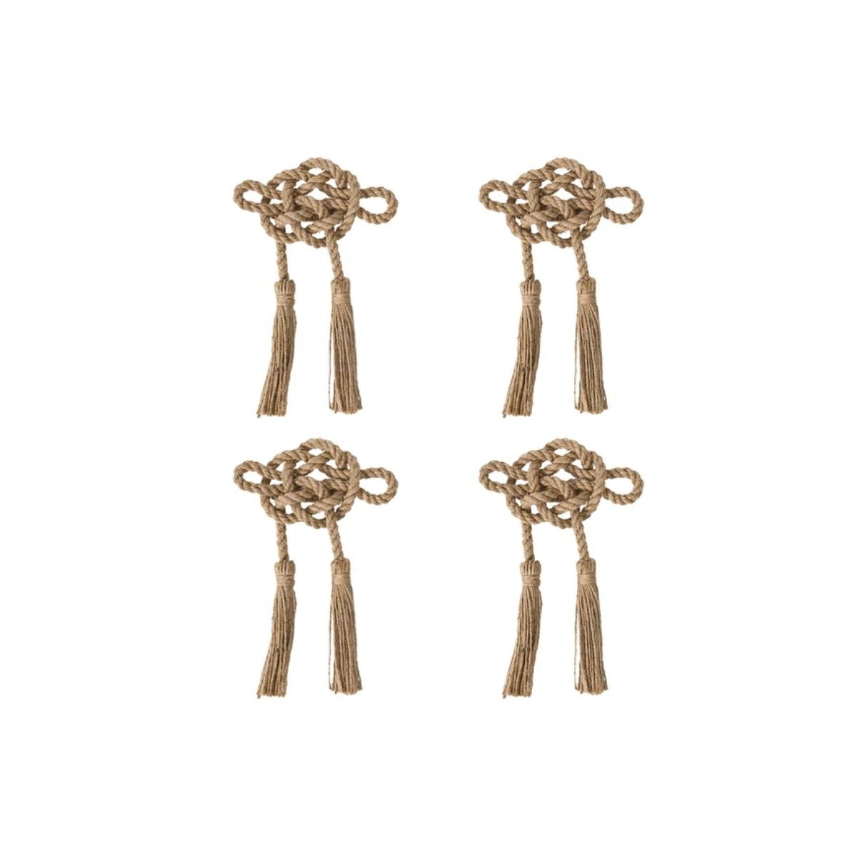 Mystic Knot Napkin Ring Set/4 - Taupe - JULISKA - Compralo en CorinneRegalos.com