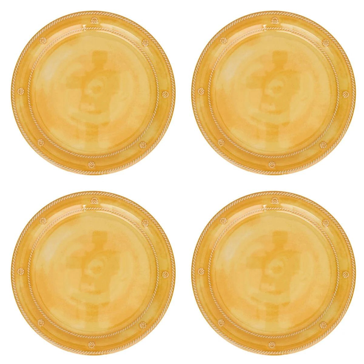 BERRY & THREAD MELAMINE DINNER PLATE SET/4 - SUNSHINE - JULISKA - Compralo en CorinneRegalos.com