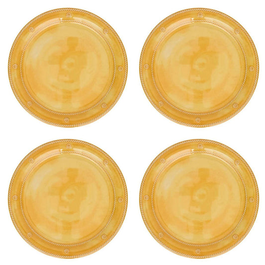 BERRY & THREAD MELAMINE DINNER PLATE SET/4 - SUNSHINE - JULISKA - Compralo en CorinneRegalos.com