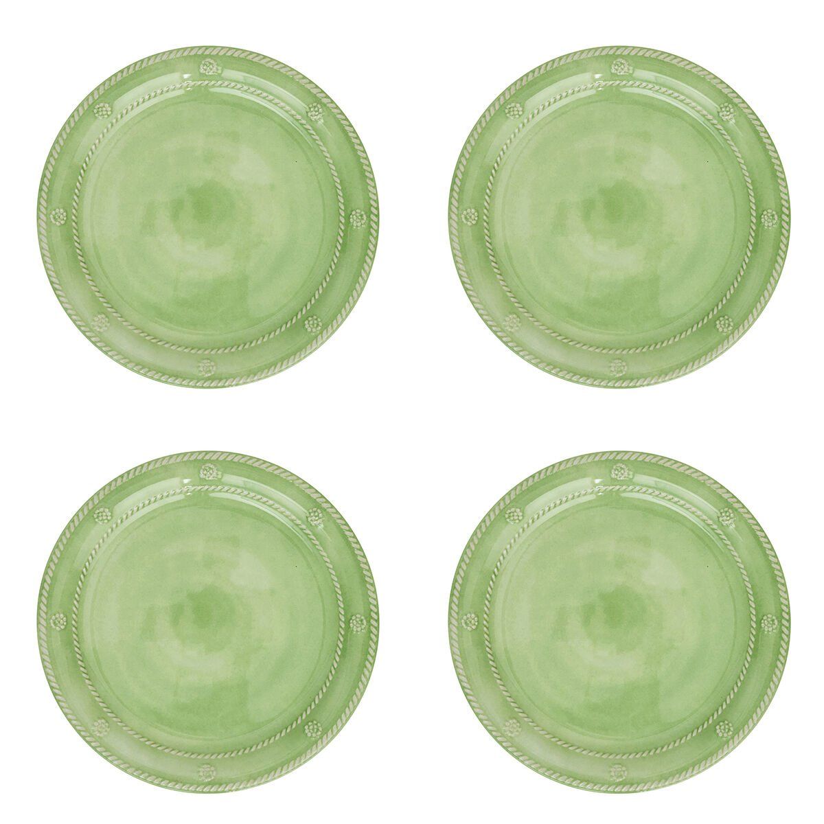 BERRY & THREAD MELAMINE DESSERT/SALAD PLATE SET/4 - SEAGRASS - JULISKA - Compralo en CorinneRegalos.com