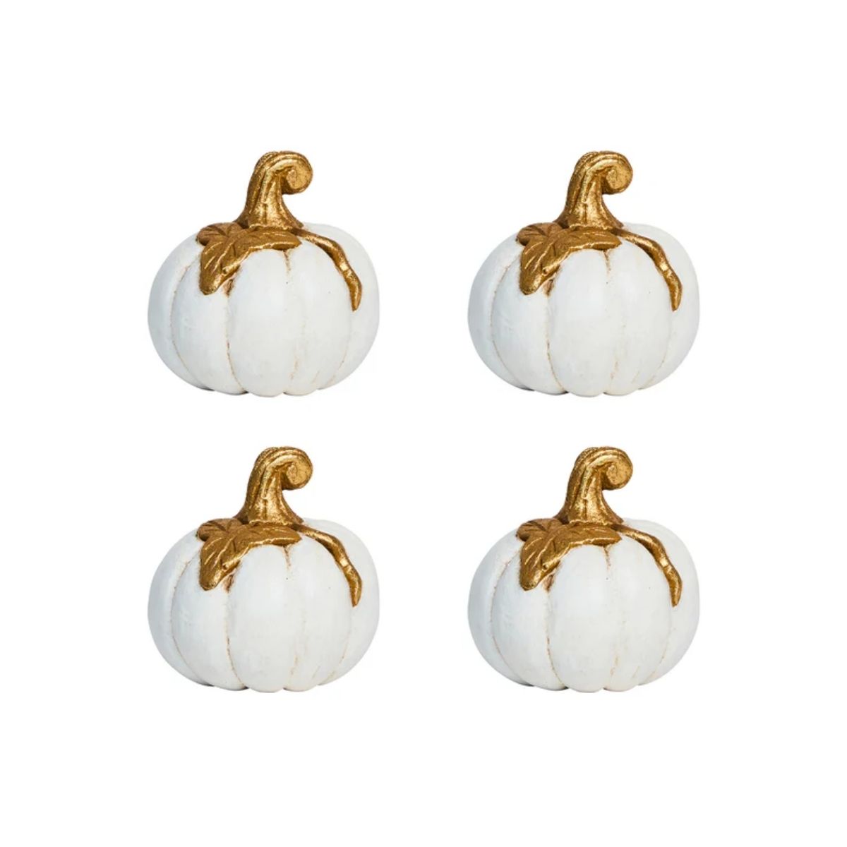 Forest Walk Pumpkin Place Card Holder Set/4 - Gold - JULISKA - Compralo en CorinneRegalos.com