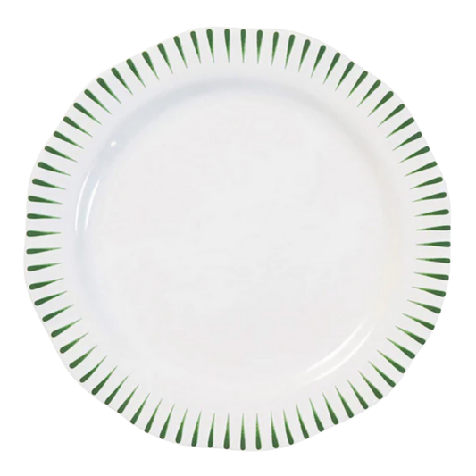 SITIO STRIPE DINNER PLATE - BASIL - JULISKA - Compralo en CorinneRegalos.com