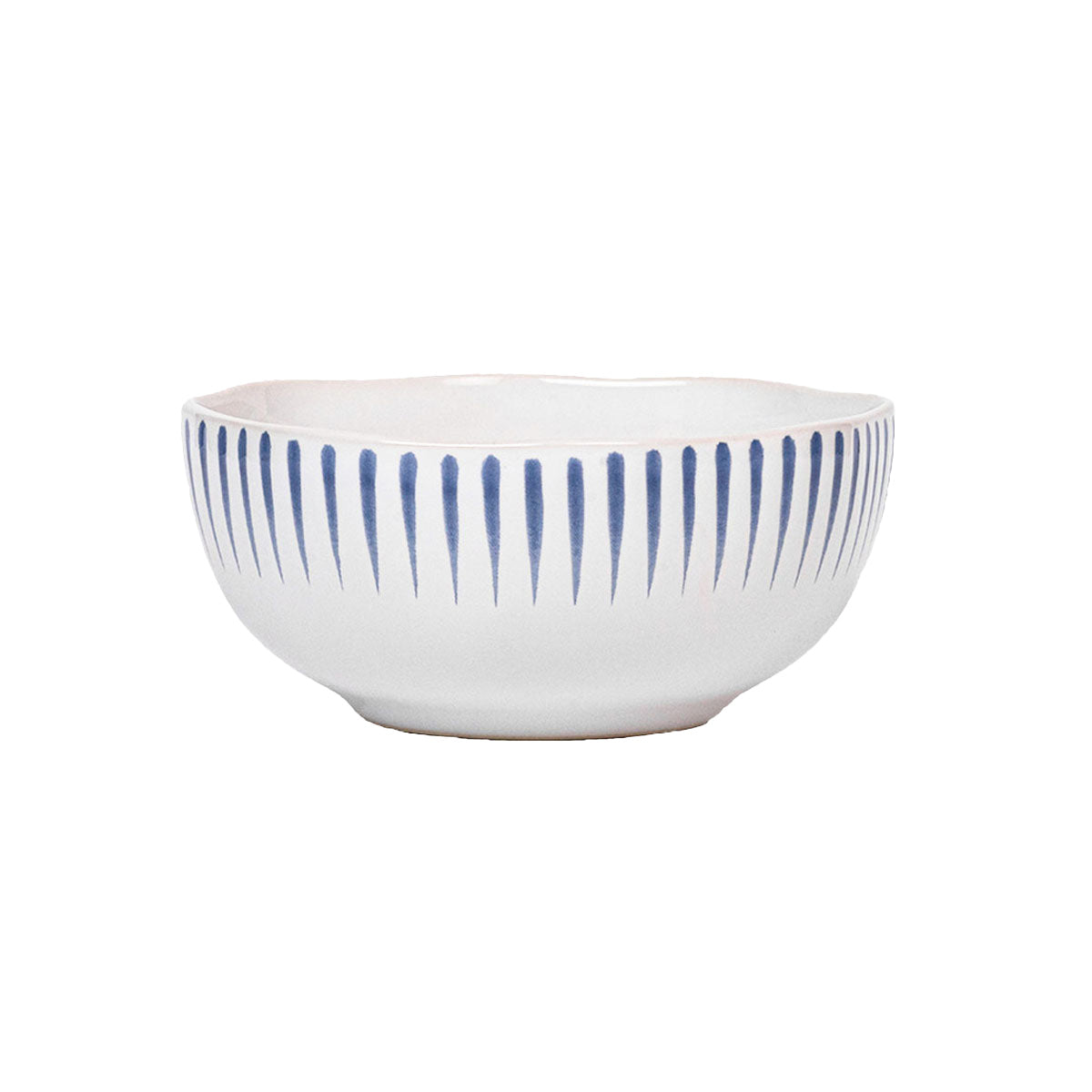 SITIO STRIPE CEREAL/ICE CREAM BOWL - DELFT BLUE - JULISKA - Compralo en CorinneRegalos.com