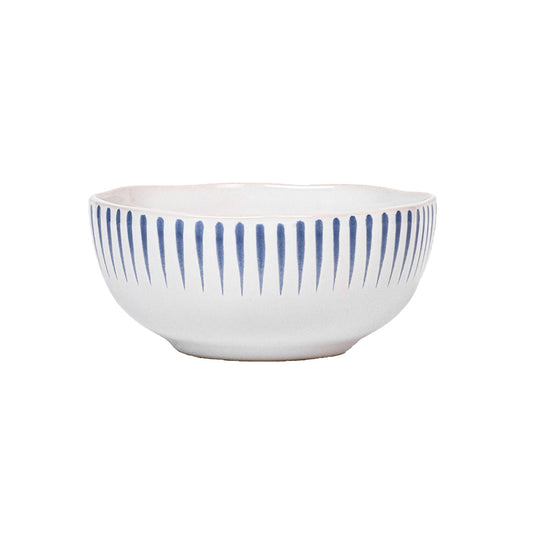 SITIO STRIPE CEREAL/ICE CREAM BOWL - DELFT BLUE - JULISKA - Compralo en CorinneRegalos.com