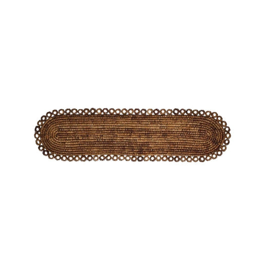"Rustic Ring 16"" x 60"" Table Runner - Natural" - JULISKA - Compralo en CorinneRegalos.com