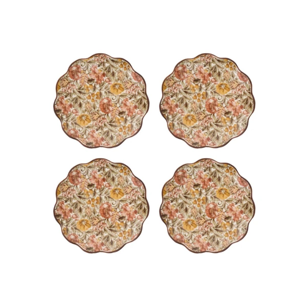 Willa Cocktail Plate Set/4 - Amber - JULISKA - Compralo en CorinneRegalos.com
