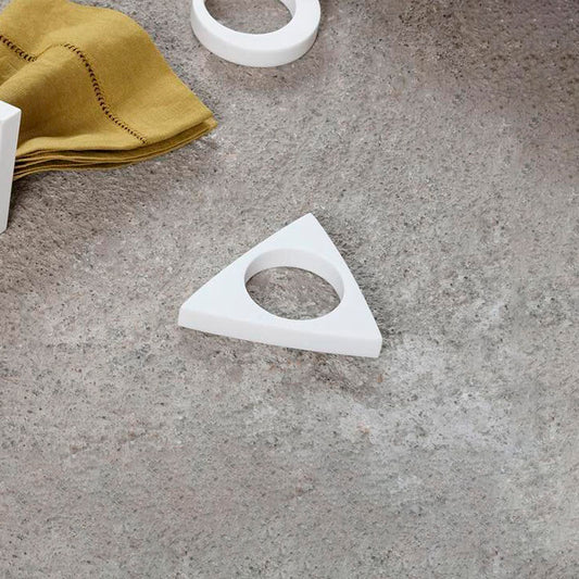 NAPKING RING TRIANGULAR BLANCO - OLIVARES OVALLE - Compralo en CorinneRegalos.com