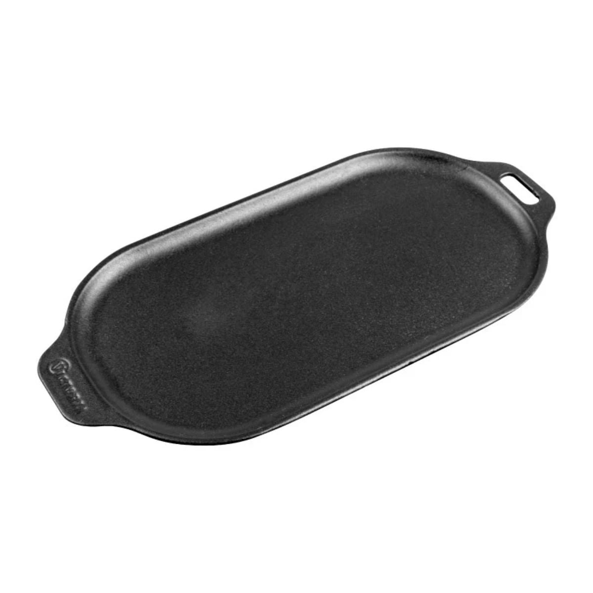 PLANCHA OVALADA DE 34 X 17 CM -  ESMALTADA  NEGRO MATE - VICTORIA - Compralo en CorinneRegalos.com