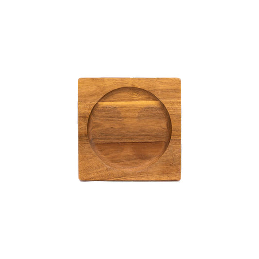 BASE DE MADERA EN ACACIA PRENSADA PARA PLANCHA OVALADA DE 34 X 17 CM ESMALTADA - VICTORIA - Compralo en CorinneRegalos.com