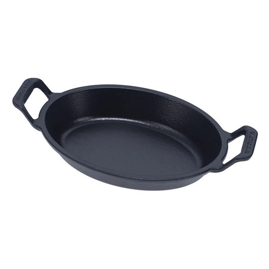CAZUELA OVALADA 21X15 CM ESMALTADA - NEGRO MATE - VICTORIA - Compralo en CorinneRegalos.com