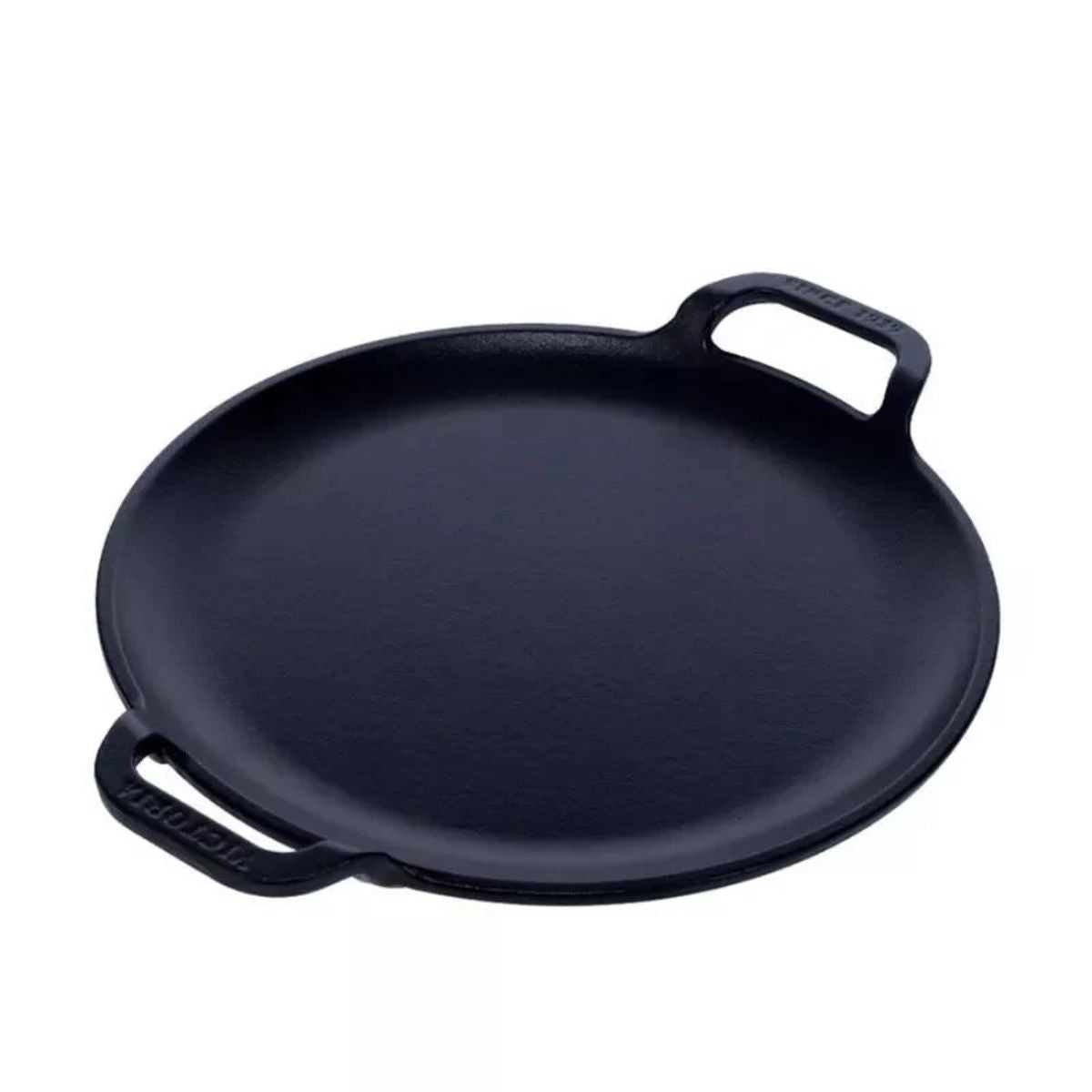PLANCHA PARA PIZZA 25 CM DOBLE ASA - ESMALTADA - VICTORIA - Compralo en CorinneRegalos.com