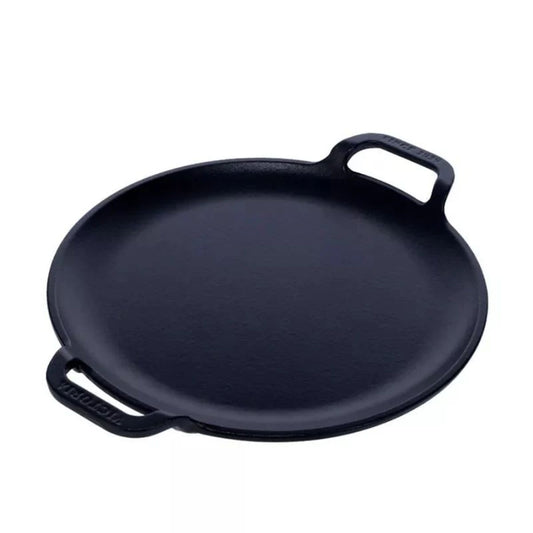 PLANCHA PARA PIZZA 25 CM DOBLE ASA - ESMALTADA - VICTORIA - Compralo en CorinneRegalos.com