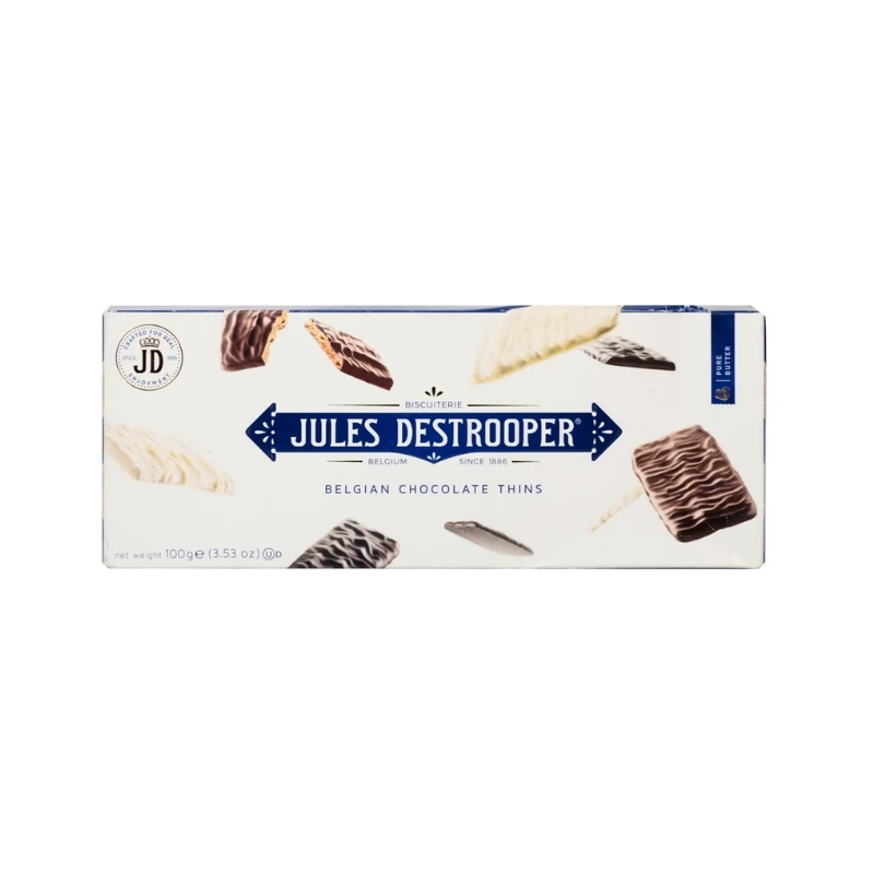 JD BELGIAN CHOCOLATE THINS - GALLETAS CUBIERTAS DE CHOCOLATE - Calvbrunnen - Compralo en CorinneRegalos.com