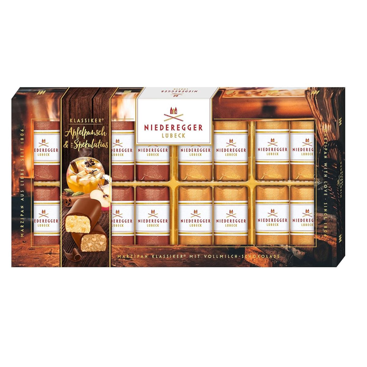 NR 200G MARZIPAN KLASSIKER WINTER SELECTION -MAZAPAN CON MANZANA CANELA Y NUECES - Calvbrunnen - Compralo en CorinneRegalos.com
