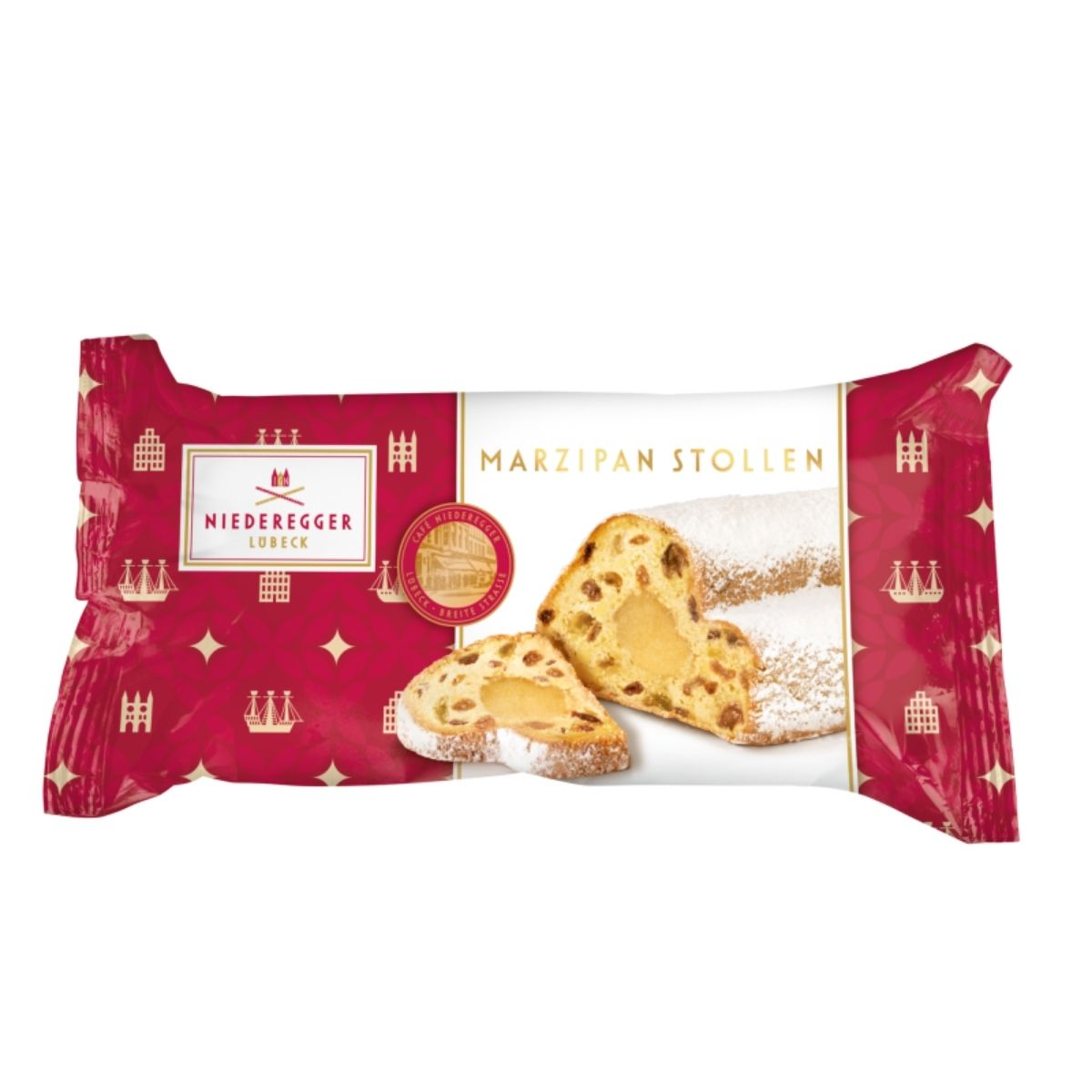 NR 80G MINI MARZIPAN STOLLEN - PASTEL NAVIDEÑO DE FRUTAS CON MAZAPÁN - Calvbrunnen - Compralo en CorinneRegalos.com