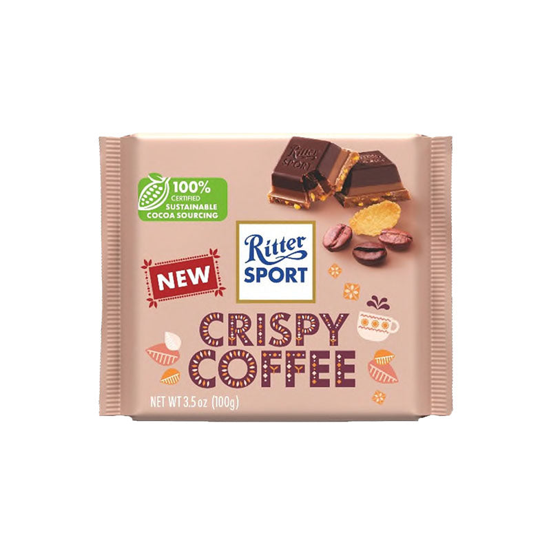 RS CRISPY COFFEE - CHOCOLATE AMARGO CON CAFÉ Y CEREAL - Calvbrunnen - Compralo en CorinneRegalos.com