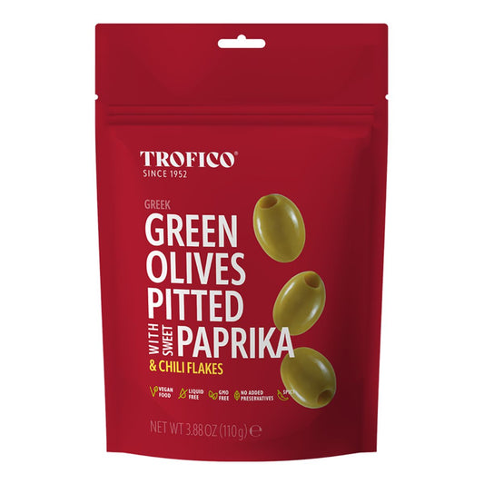 TR GREEK KALAMATA PITTED OLIVES WITH GARLIC & THYME -  ACEITUNAS KALAMATA CON AJO Y TOMILLO - Calvbrunnen - Compralo en CorinneRegalos.com